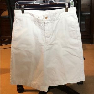 White khaki shorts